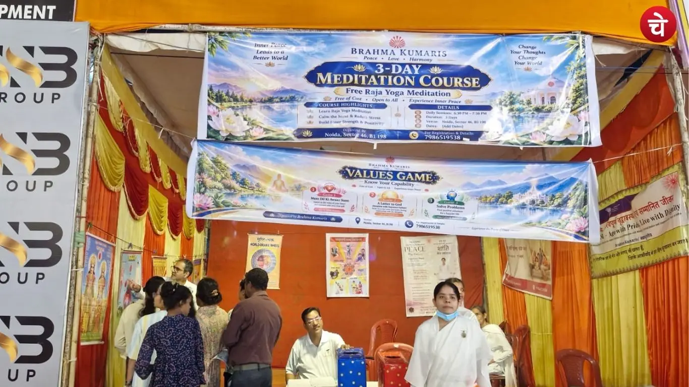 Brahma Kumaris sisters convey a message of self-transformation at the Noida Ramlila fair